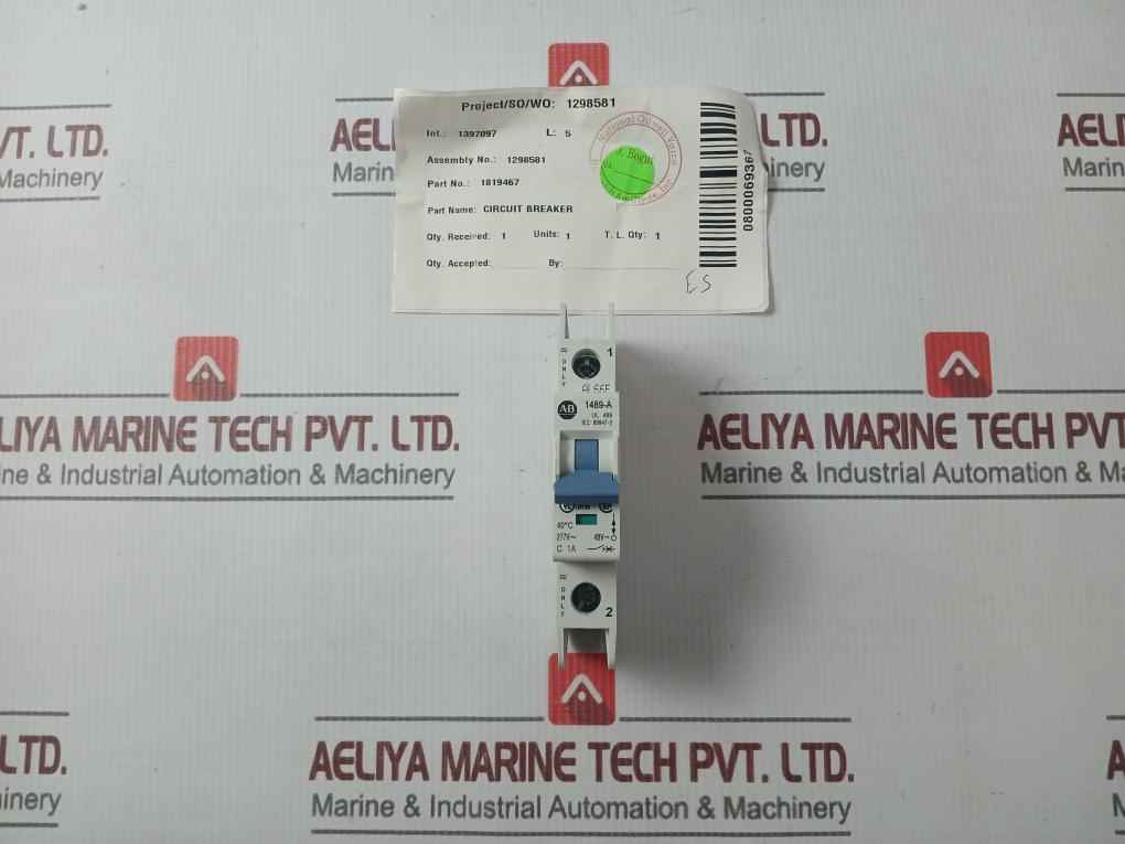 Allen-bradley 1489-a1C010 Circuit Breaker 1-pole 1489-a