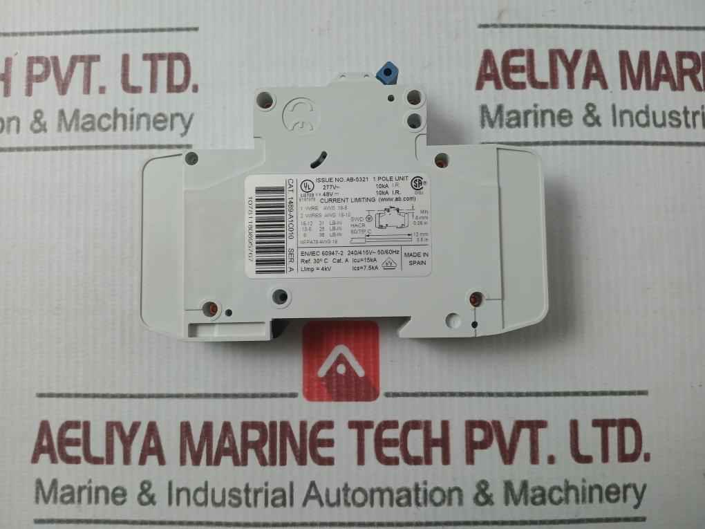 Allen-bradley 1489-a1C010 Circuit Breaker 1-pole 1489-a