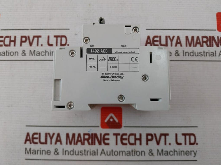 Allen-bradley 1492-acb Circuit Breaker 1A 125Vdc 300Vac 16A Ser.B