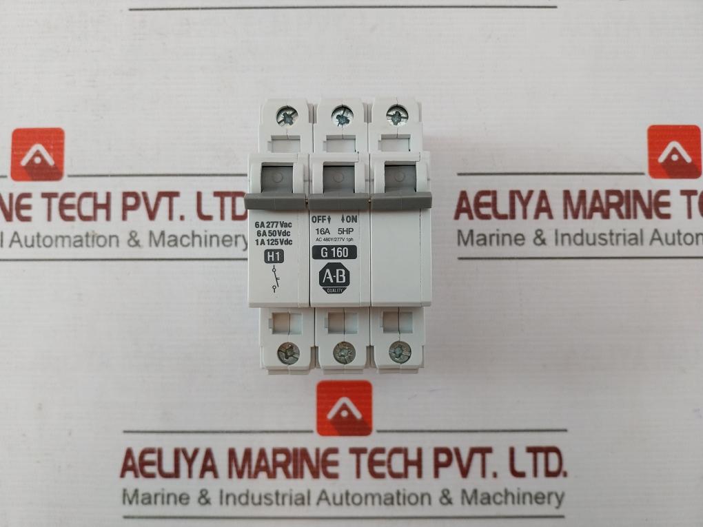 Allen-bradley 1492-acb Circuit Breaker 6A 277Vac 1A 125Vdc E 65138