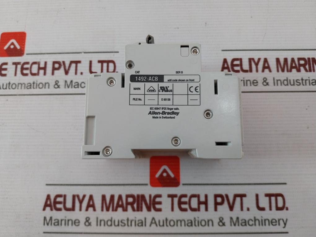 Allen-bradley 1492-acb Circuit Breaker 6A 277Vac 1A 125Vdc E 65138
