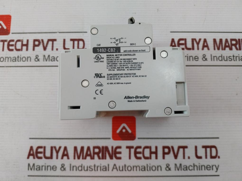 Allen-bradley 1492-acb Circuit Breaker 6A 277Vac 1A 125Vdc E 65138