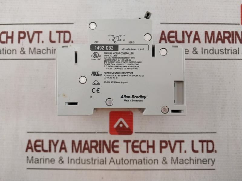 Allen-bradley 1492-acb Circuit Breaker 6A 277Vac Ac480Y/277V 1 Ph, Ser: B