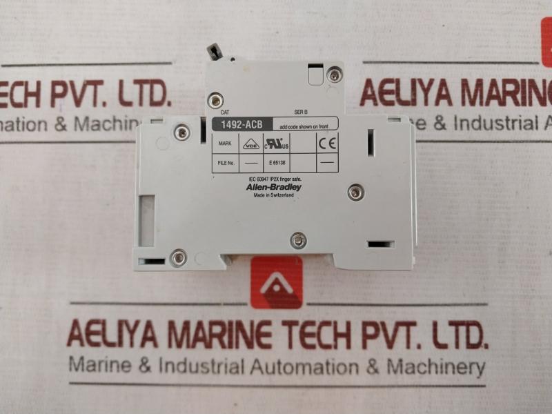 Allen-bradley 1492-acb Circuit Breaker 6A 277Vac Ac480Y/277V 1 Ph, Ser: B