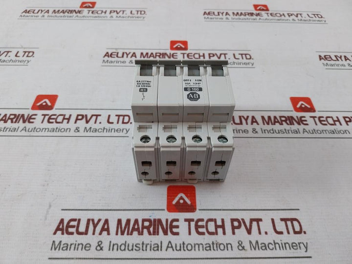 Allen-bradley 1492-acb Miniature Circuit Breaker Ser B 16A 10Hp Ac 480Y/277V
