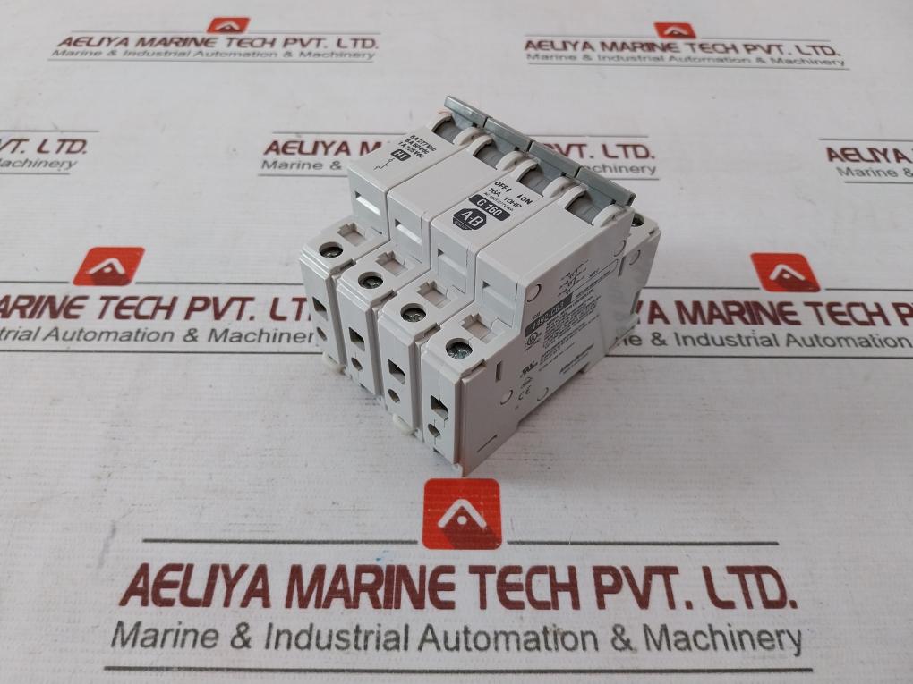 Allen-bradley 1492-acb Miniature Circuit Breaker Ser B 16A 10Hp Ac 480Y/277V