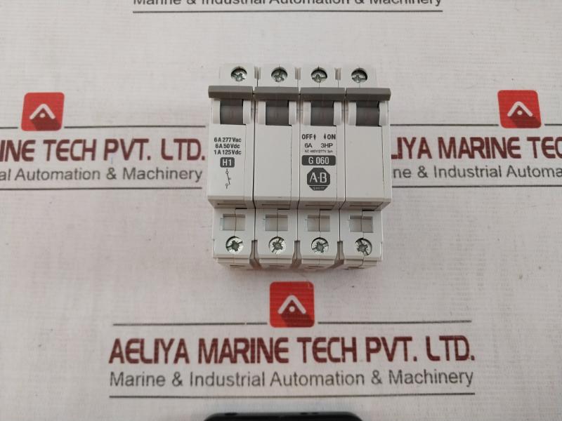 Allen-bradley 1492-cb3 Circuit Breaker G 060 Ser:B 6A 277Vac Ac420V, Ac300V 25A