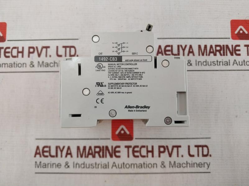 Allen-bradley 1492-cb3 Circuit Breaker G 060 Ser:B 6A 277Vac Ac420V, Ac300V 25A