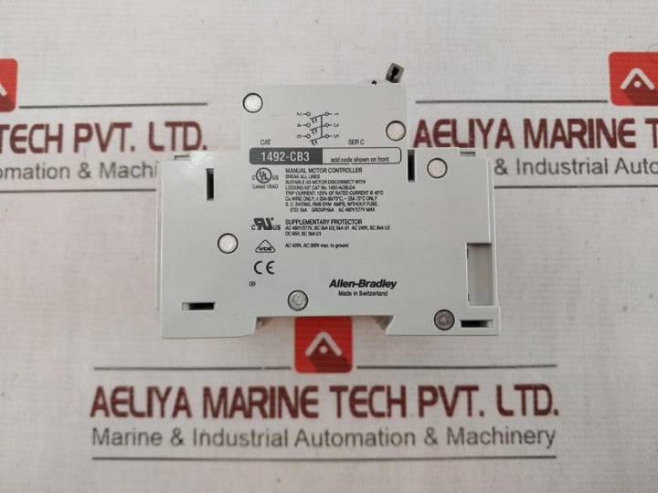 Allen-bradley 1492-cb3 Circuit Breaker G 060 Ser:B 6A 277Vac Ac420V, Ac300V 25A
