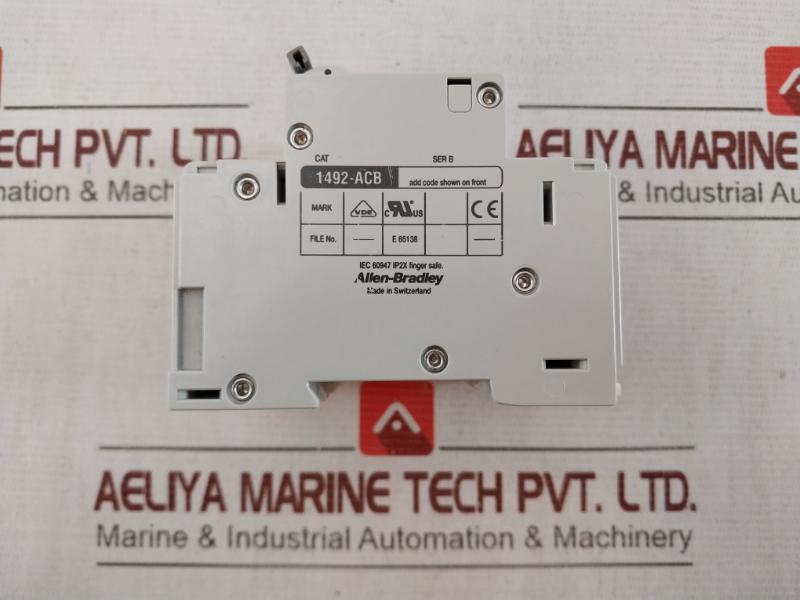 Allen-bradley 1492-cb3 Circuit Breaker Ser:B 300Vac 25A 6A 277Vac