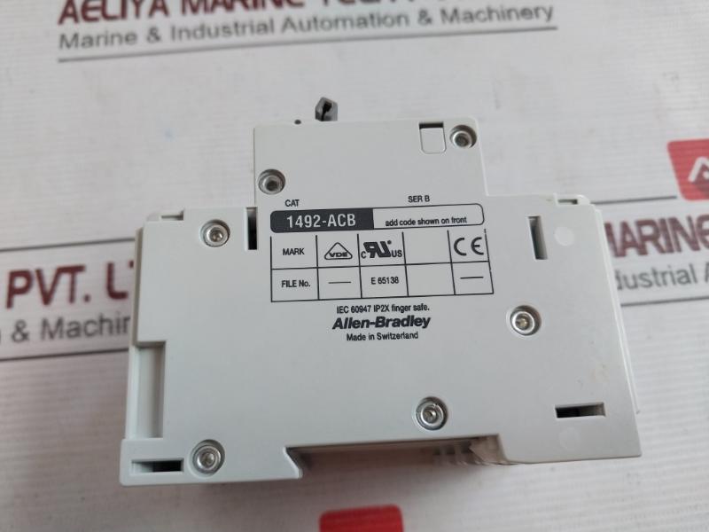 Allen-bradley 1492-cb3 Ser C Miniature Circuit Breaker 420V, 300V 6A Iec 60947