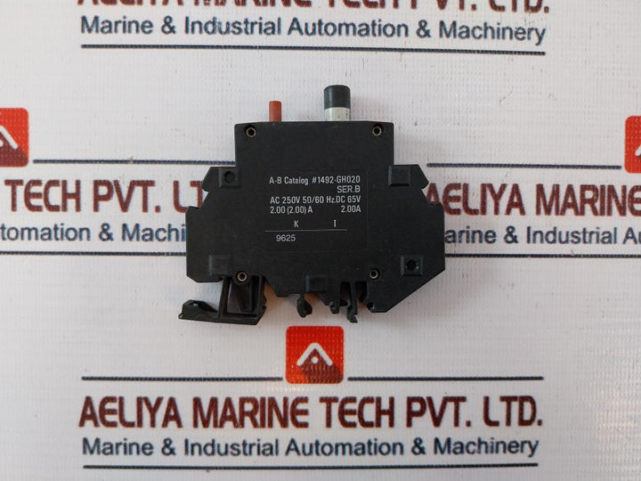 Lot of 2X Allen-bradley 1492-GH020 Circuit Breaker Ser.B