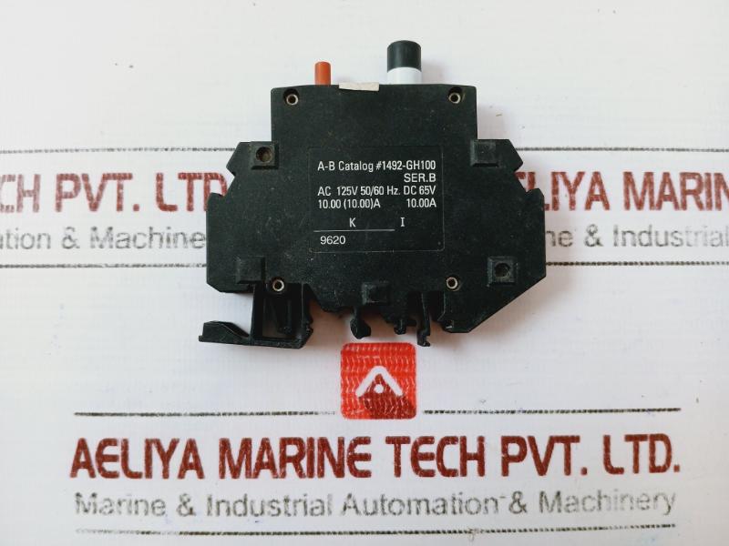 Allen-bradley 1492-gh100 Miniature Circuit Breaker 10a Ac 125v 50/60hz Dc 65v