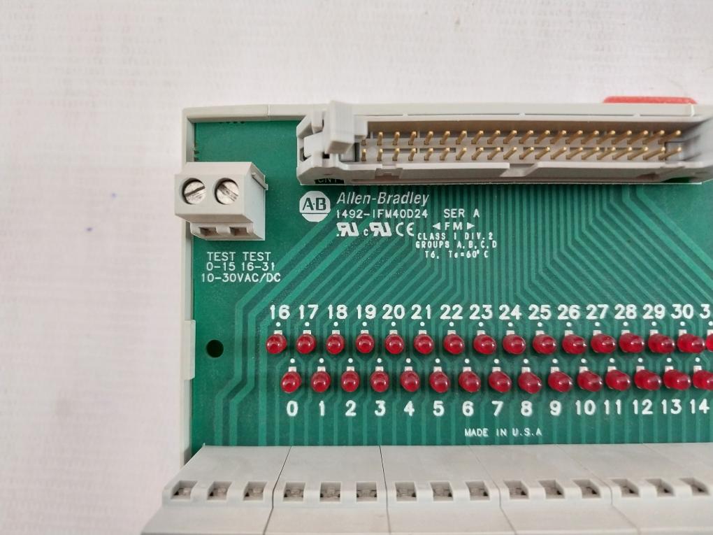 Allen-bradley 1492-ifm40D24 Digital Interface I/O Module 10-30Vac/Dc Ser.A