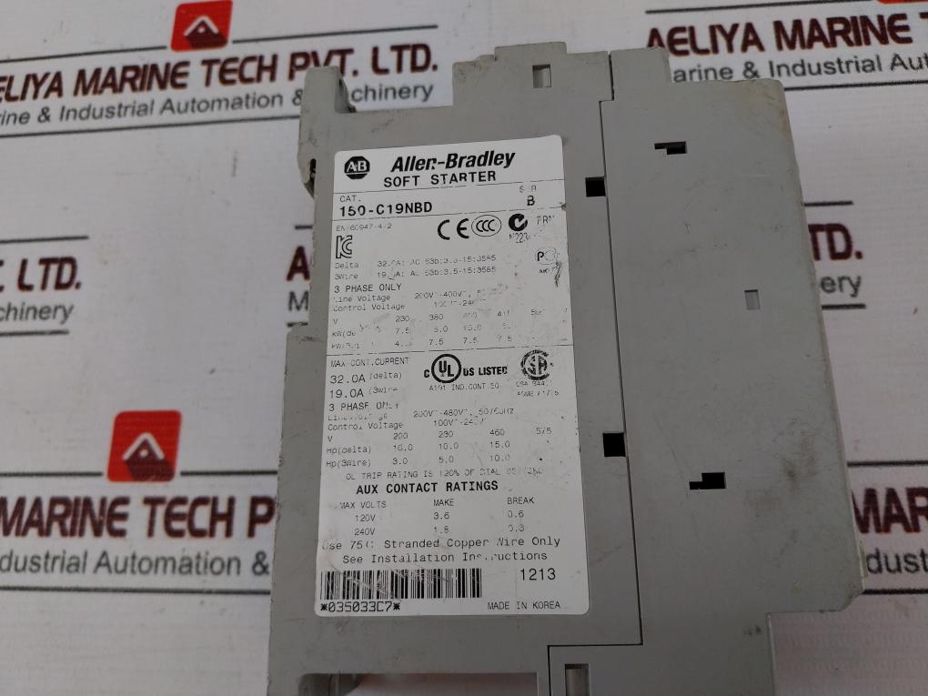 Allen-bradley 150-c19Nbd Soft Starter Smc-3 Ser B