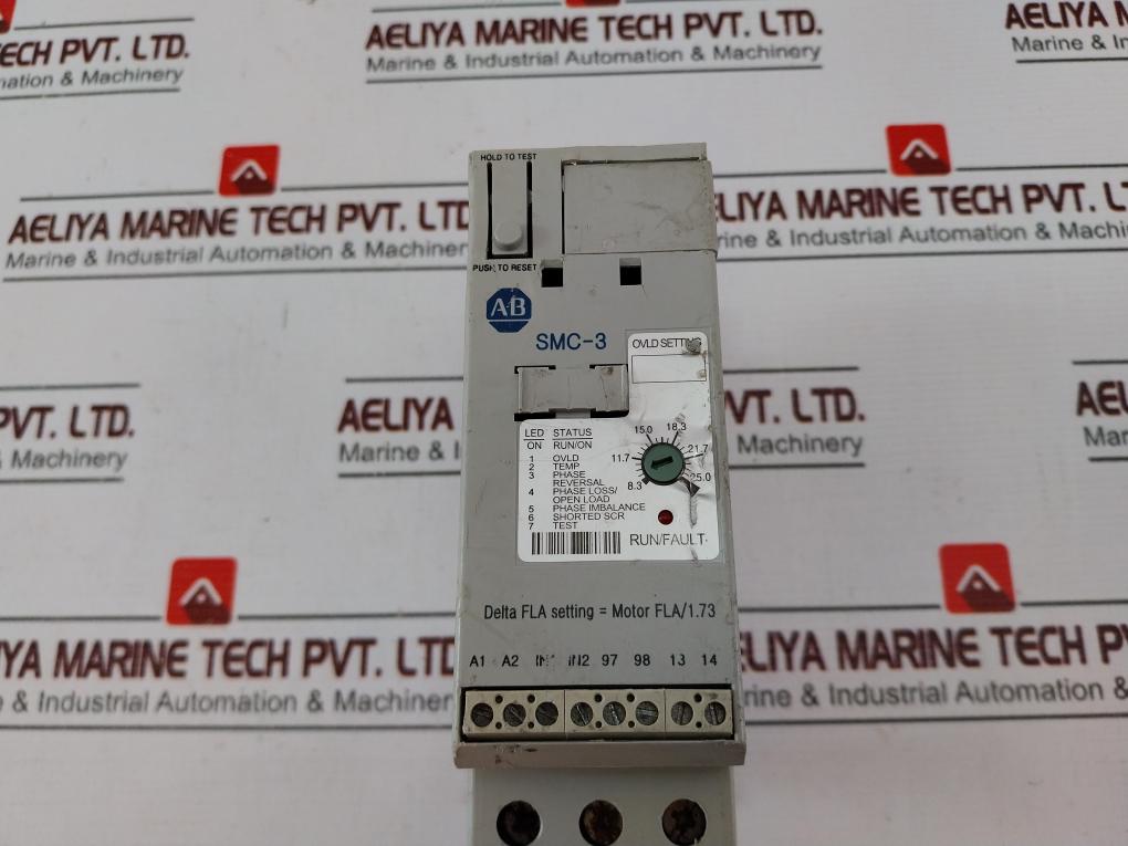 Allen-bradley 150-c25Nbd Smart Motor Controller Smc-3 Ser B