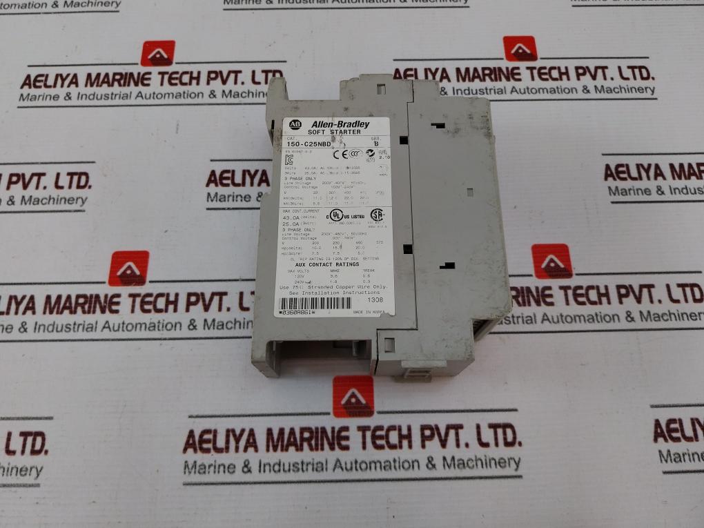 Allen-bradley 150-c25Nbd Smart Motor Controller Smc-3 Ser B