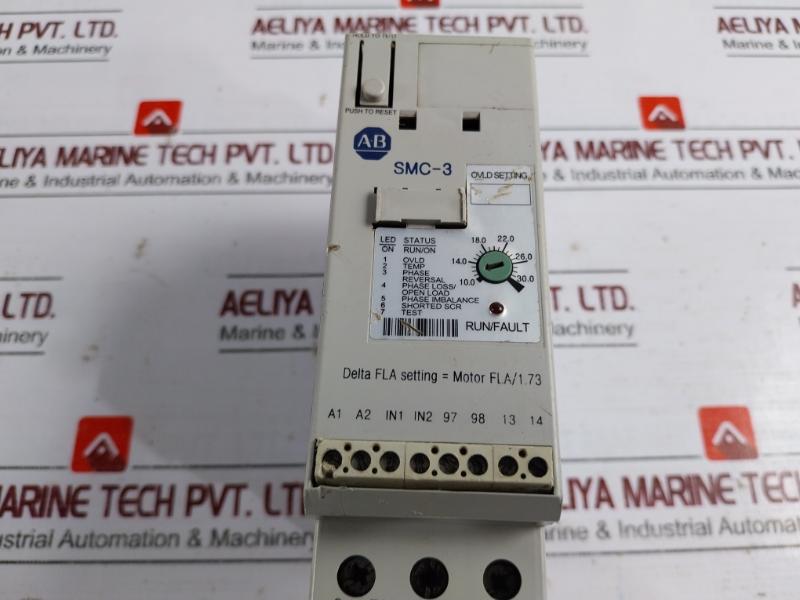 Allen-bradley 150-c30Nbd Smc-3 Soft Starter 30A 3-phase 200-480V, Ser. B