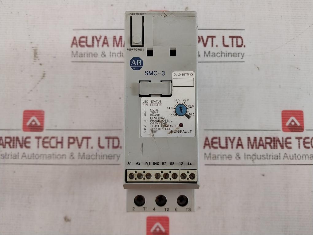Allen-bradley 150-c30Nbd Soft Starter Smc-3 50/60Hz 30A 100V, -240V