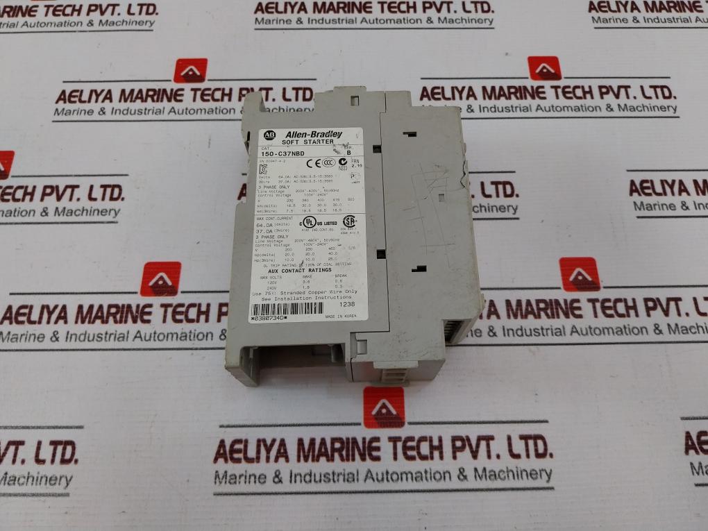 Allen-bradley 150-c37Nbd Solf Starter Ser B Smc-3 (Not Working)