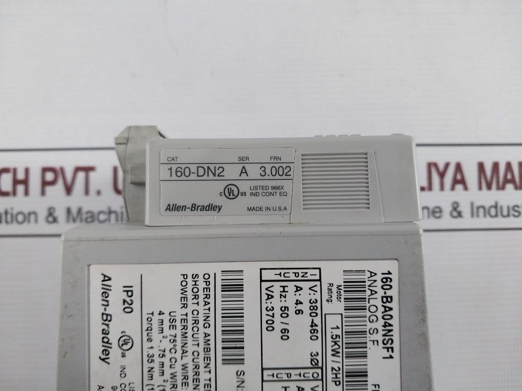 Allen-bradley 160-ba04Nsf1 Ser C Adjustable Frequency Drive 1.5Kw/2Hp
