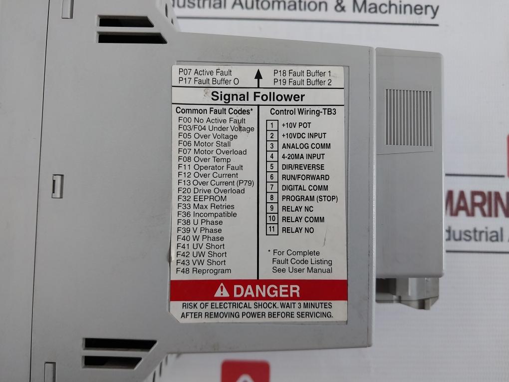 Allen-bradley 160-ba04Nsf1 Ser C Adjustable Frequency Drive 1.5Kw/2Hp