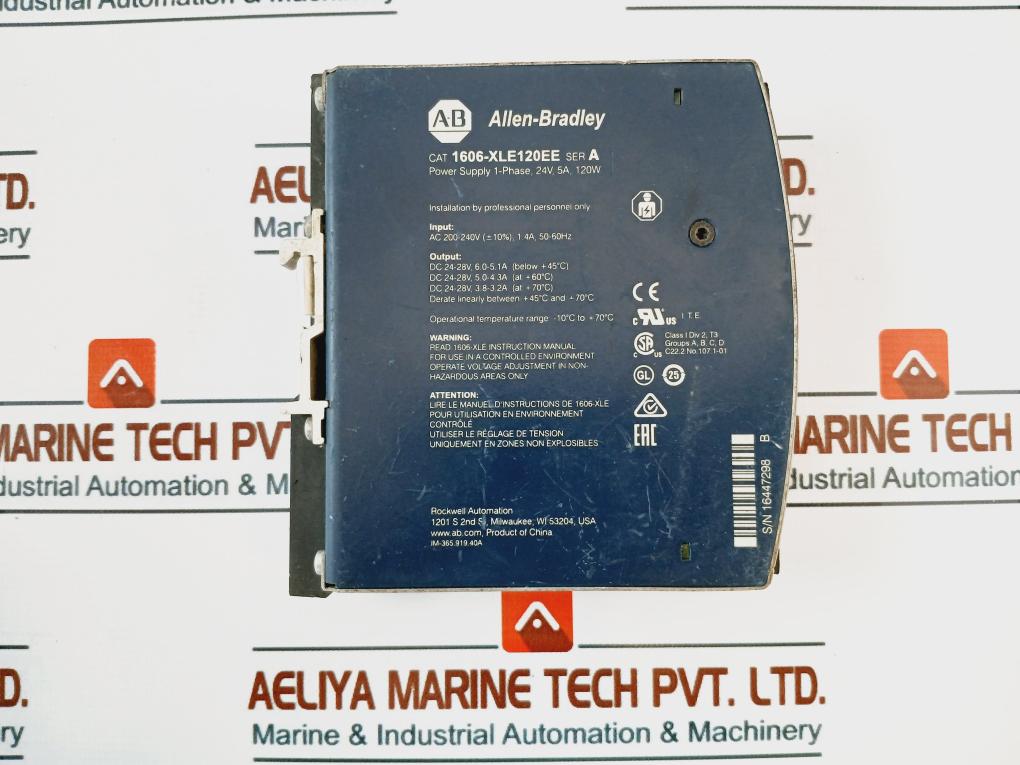 Allen-bradley 1606-xle120Ee Power Supply Ser A