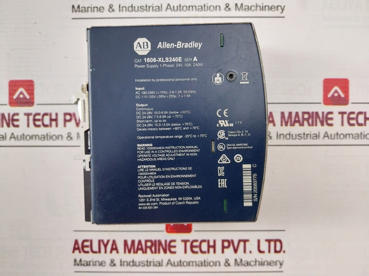 Allen-bradley 1606-xls240E Power Supply Dc 24V/10A