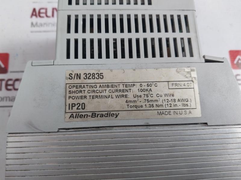 Allen-bradley 160s-aa08nps1p1 Variable Speed Drive 200-240v 16.3a 1.5kw/2hp