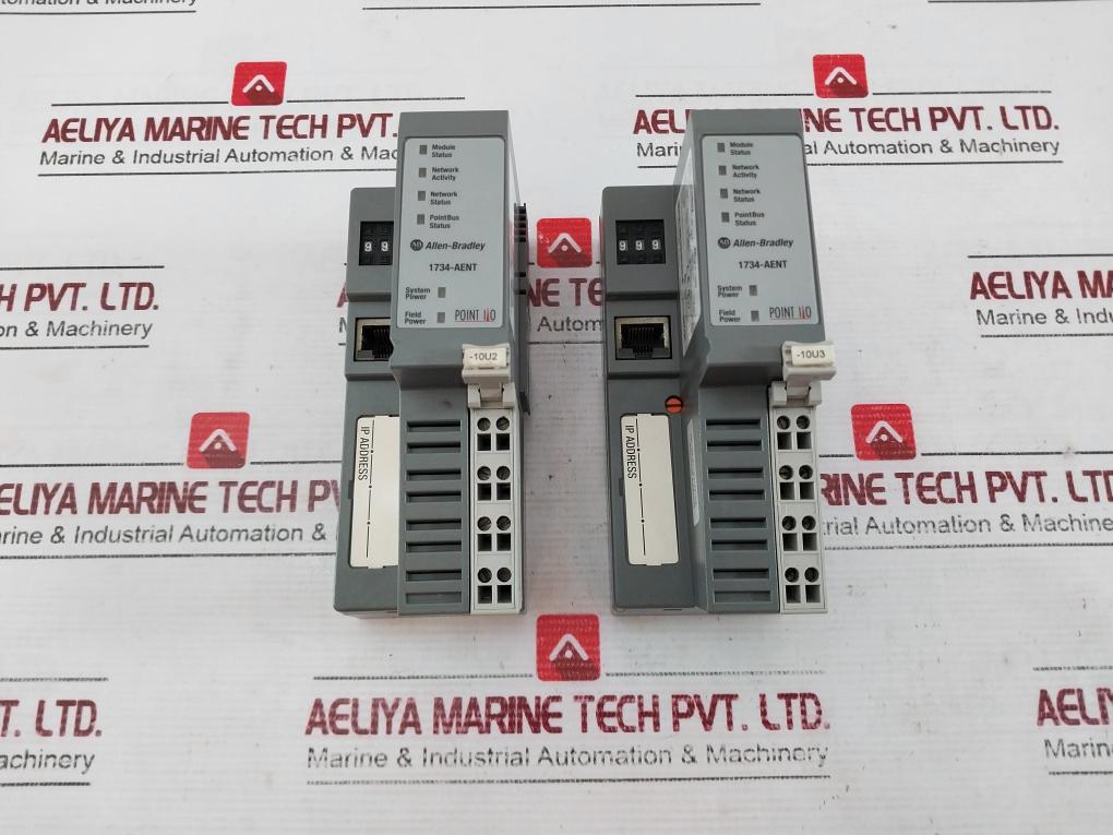 Allen-bradley 1734-aent Ethernet Adapter Module Ser A 24 Vdc, 10A