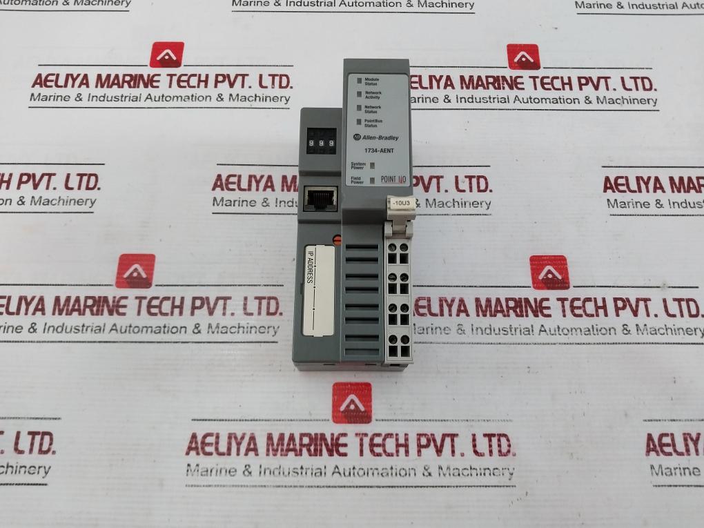 Allen-bradley 1734-aent Ethernet Adapter Module Ser A 24 Vdc, 10A