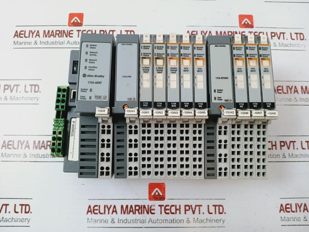 Allen-bradley 1734-aent Point I/O Ethernet Module 1734-ep24Dc Ser A Re ...