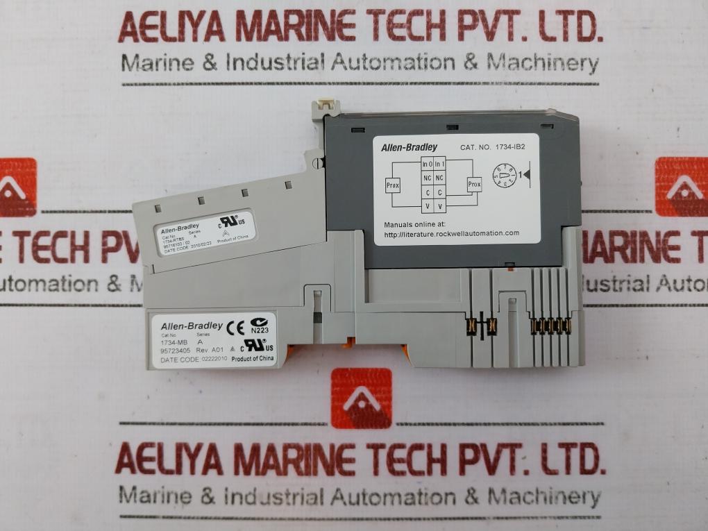 Allen-bradley 1734-ib2 Digital Input Module 24Vdc 92406471 Rev A01 5Vdc 75Ma