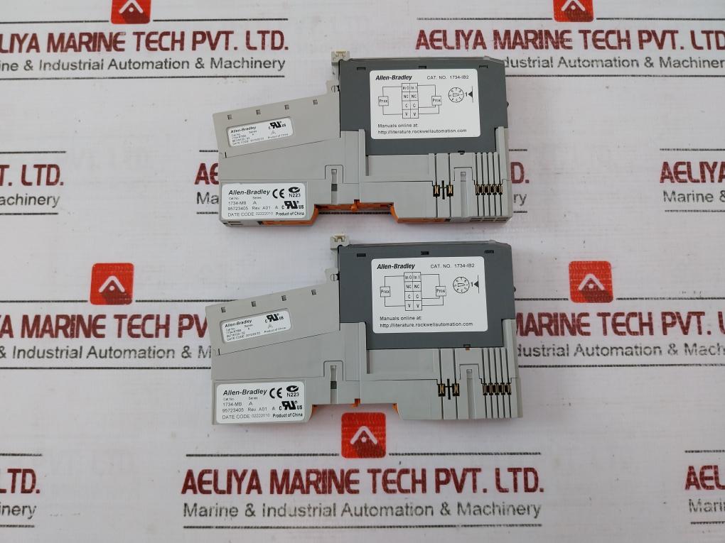 Allen-bradley 1734-ib2 Digital Input Module 24Vdc 92406471 Rev A01 5Vdc 75Ma