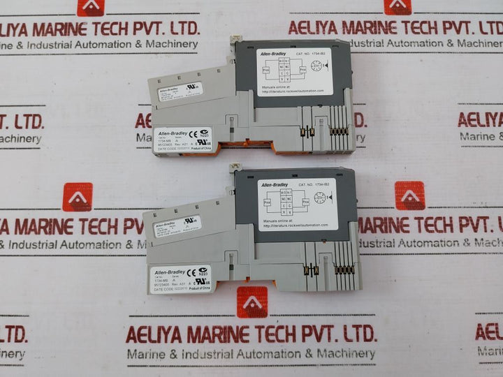 Allen-bradley 1734-ib2 Digital Input Module 24Vdc 92406471 Rev A01 5Vdc 75Ma