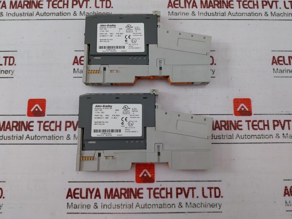 Allen-bradley 1734-ib2 Digital Input Module 24Vdc 92406471 Rev A01 5Vdc 75Ma