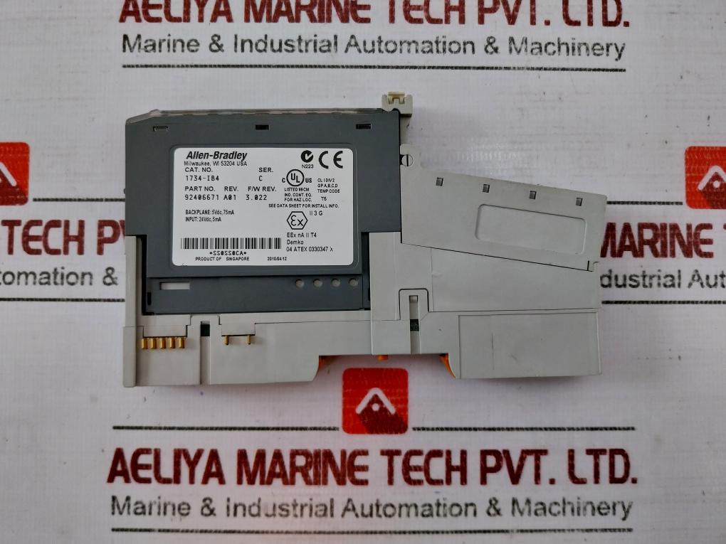 Allen-bradley 1734-ib4 Digital Input Module 24V Dc Ser C 92406671 Rev A01