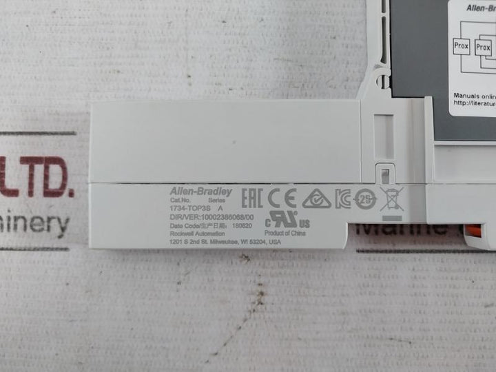 Allen-bradley 1734-ib4 Ser D 24Vdc Sink Input Module 1734-top3S 10002386068/00
