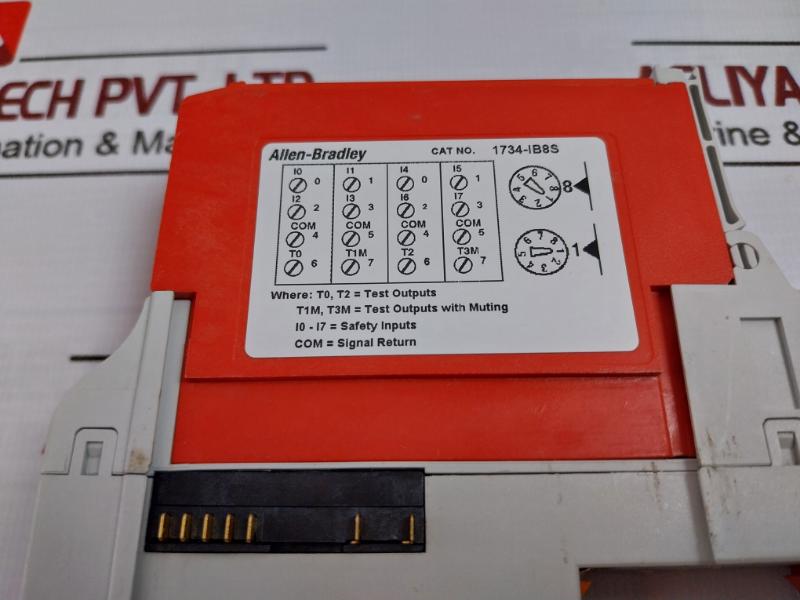 Allen-bradley 1734-ib8s 24vdc Safety Sinking Input Module Devicenet Series B