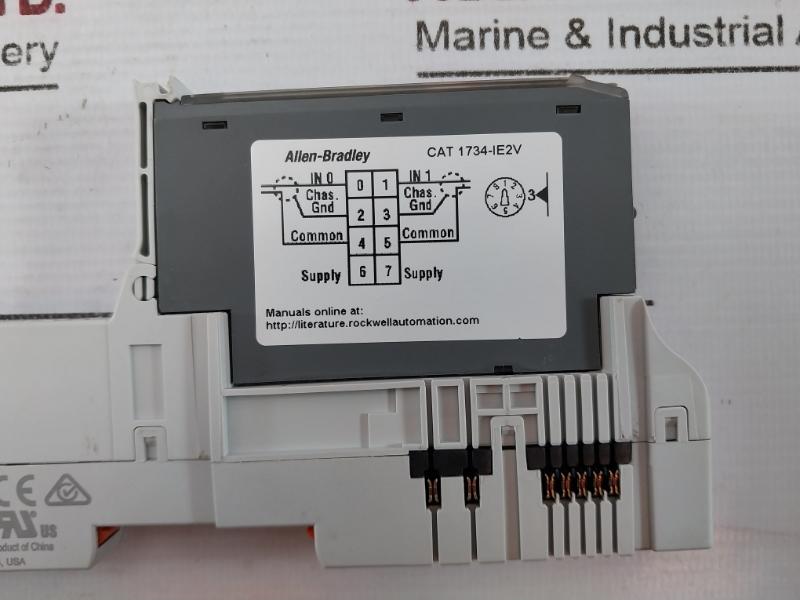 Allen-bradley Ser C 1734-ie2V Analog Voltage Input Rev A01 5V Dc 75 Ma 97334871