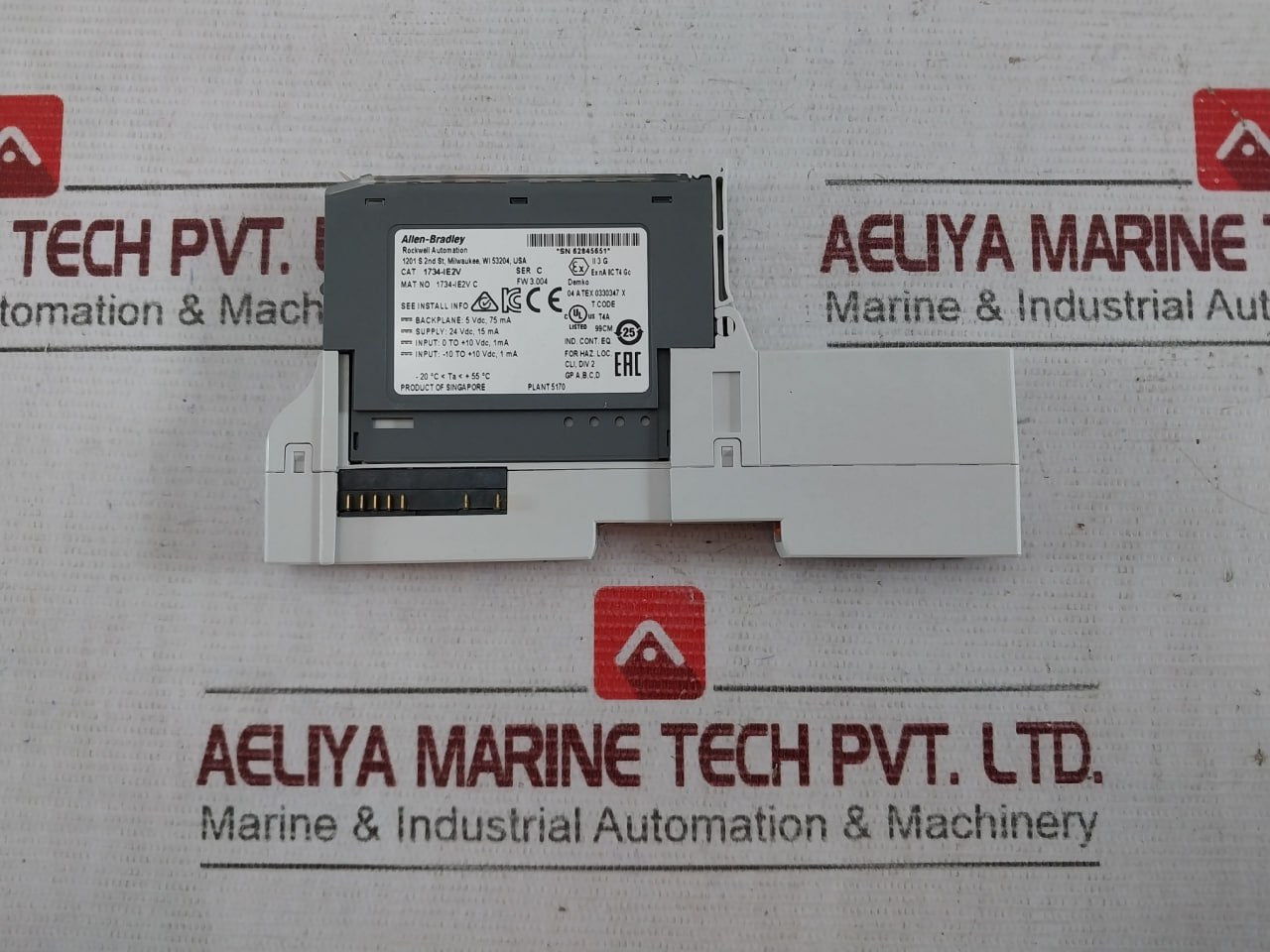 Allen-bradley 1734-ie2V Ser C Analog Voltage Input Module 5Vdc 75Ma 1734-tops