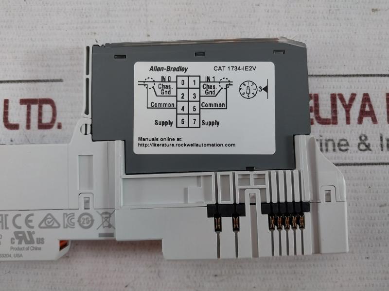 Allen-bradley 1734-ie2V Ser C Analog Voltage Input Module 5Vdc 75Ma 1734-tops