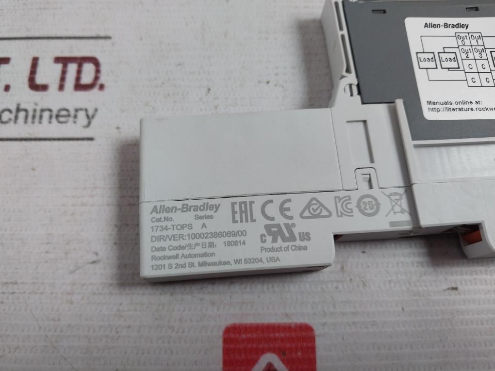 Allen-bradley 1734-ob4 Digital Output Module 5Vdc 75Ma 24Vdc 1A/24Va