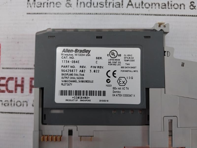 Allen-bradley 1734-ob4e Output Module Ser. C Rev. A02 96429877