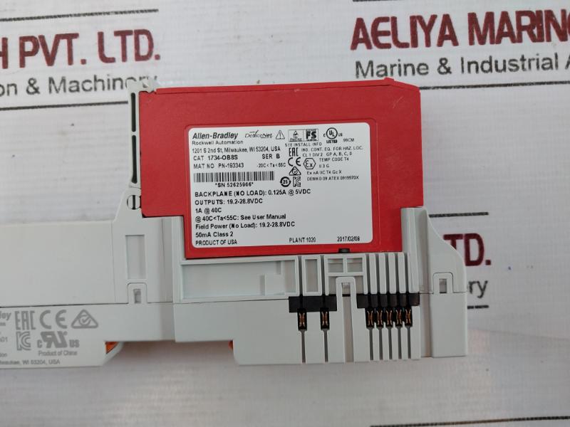 Allen-bradley Ser B 1734-ob8S 8 Channel Safety Sourcing Output Module Rev A01