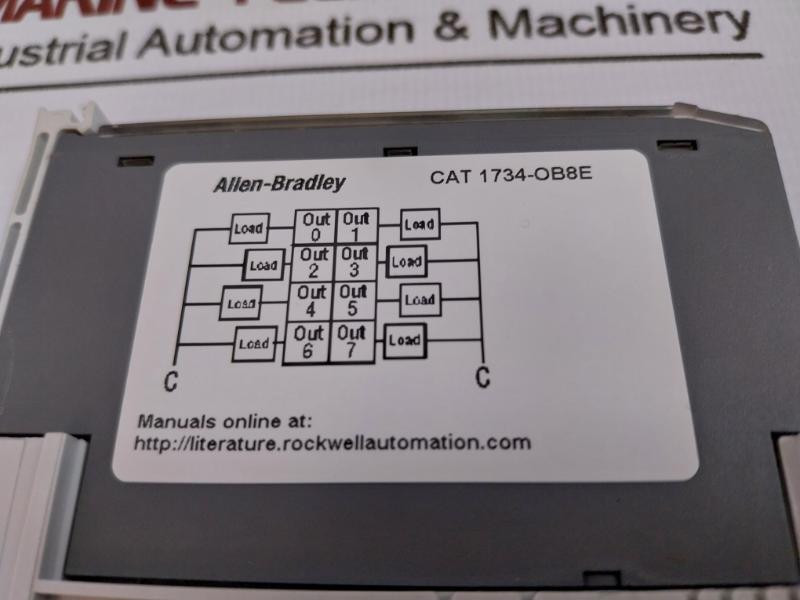 Allen-bradley 1734-ob8e Digital Output Module 1a Max/channel Series C 24vdc