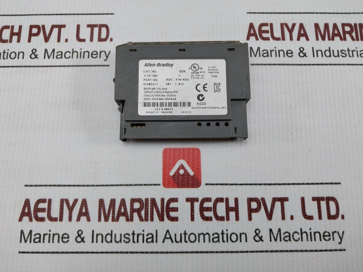 1734-ow4 Relay Output Allen-bradley 250Vac, 2A, 50/60Hz
