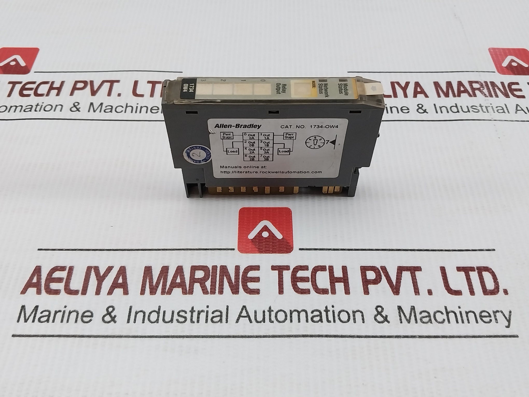 1734-ow4 Relay Output Allen-bradley 250Vac, 2A, 50/60Hz