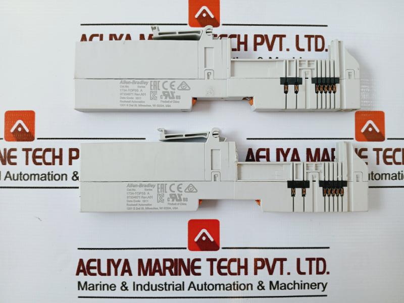 Lot Of 2X Allen-bradley 1734-top3S Terminal Base Unit For I/O Module 97334971