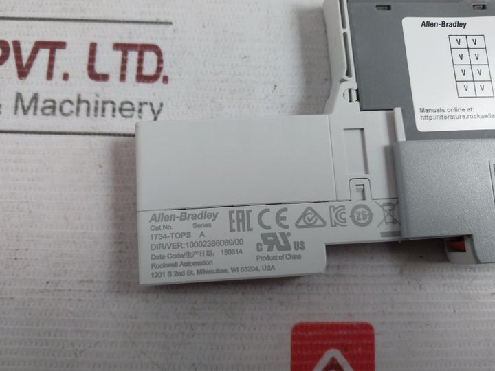 Allen-bradley 1734-vtm Voltage Terminal Module 120/240 Vac 50/60Hz Ser.C